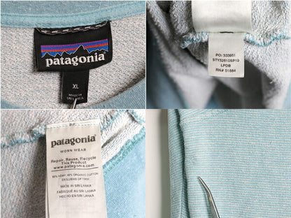 パタゴニア トレイル ハーバー クルーネック スウェット メンズ XL / 古着 19年製 Patagonia ボーダー トレーナー プルオーバー ツートン