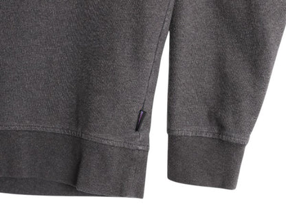 パタゴニア プリント スウェット メンズ S / 古着 16年製 Patagonia トレーナー ストレッチ 裏起毛 クルーネック フライング フィッシュ 灰