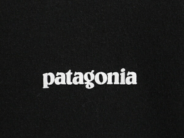 パタゴニア 両面 プリント 長袖 Tシャツ メンズ М / 古着 18年製 Patagonia アウトドア ロンT ロングスリーブ ロゴT P6 バックプリント 黒