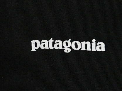 パタゴニア 両面 プリント 長袖 Tシャツ メンズ S / 古着 20年製 Patagonia アウトドア ロンT ロングスリーブ ロゴT P6 バックプリント 黒