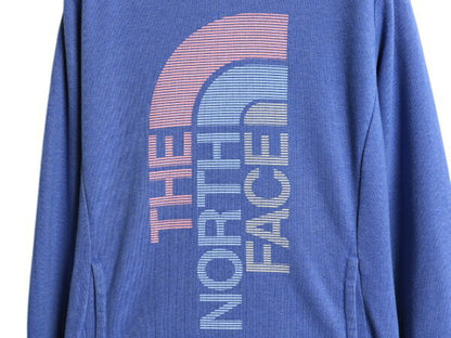 ノースフェイス プリント スウェット フード パーカー レディース M The North Face プルオーバー 裏起毛 トレーナー アウトドア ツートン