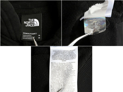 ノースフェイス 両面 プリント スウェット フード パーカー レディース М The North Face プルオーバー トレーナー グラフィック ブラック
