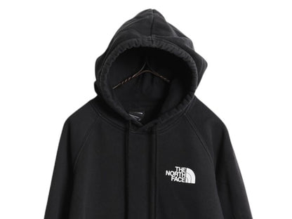 ノースフェイス 両面 プリント スウェット フード パーカー レディース М The North Face プルオーバー トレーナー グラフィック ブラック