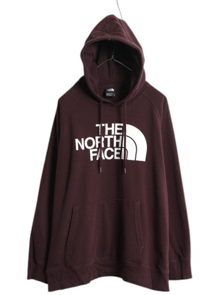 US企画 ノースフェイス プリント スウェット フード パーカー レディース XL / The North Face アウトドア プルオーバー トレーナー 裏起毛