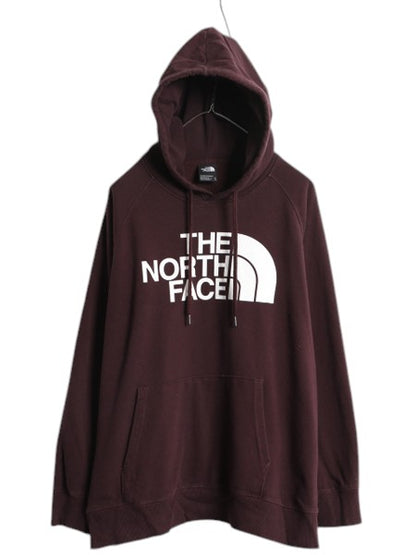 US企画 ノースフェイス プリント スウェット フード パーカー レディース XL / The North Face アウトドア プルオーバー トレーナー 裏起毛