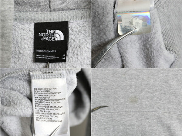 US企画 ノースフェイス 両面 プリント スウェット フード パーカー メンズ М The North Face プルオーバー トレーナー アウトドア 裏起毛