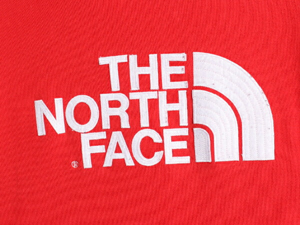 ノースフェイス ロゴ 刺繍 スウェット フード パーカー メンズ XL / The North Face プルオーバー トレーナー 裏起毛 ワンポイント レッド