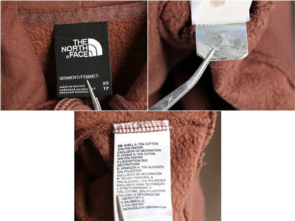 US企画 ノースフェイス プリント スウェット フード パーカー レディース XS / The North Face アウトドア プルオーバー トレーナー 裏起毛