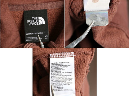 US企画 ノースフェイス プリント スウェット フード パーカー レディース XS / The North Face アウトドア プルオーバー トレーナー 裏起毛