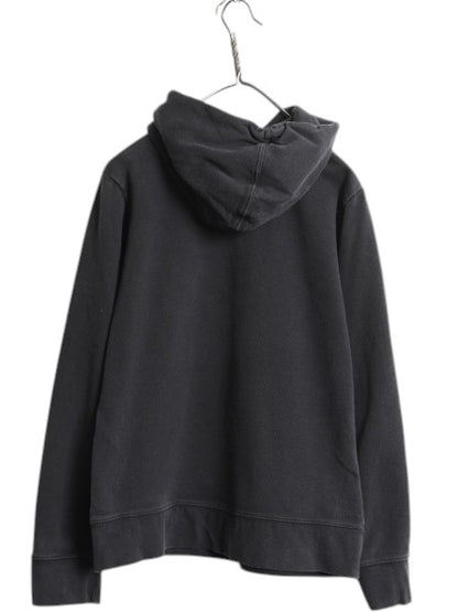 ノースフェイス プリント スウェット フード パーカー レディース L The North Face アウトドア トレーナー プルオーバー 裏起毛 ブラック