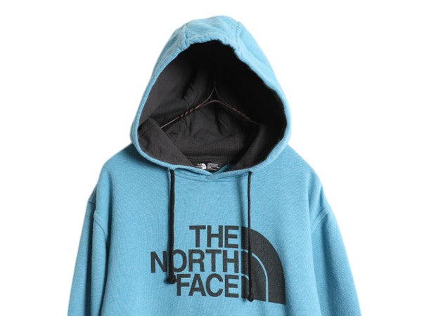 ノースフェイス プリント スウェット フード パーカー メンズ М / The North Face 裏起毛 トレーナー プルオーバー アウトドア ツートン