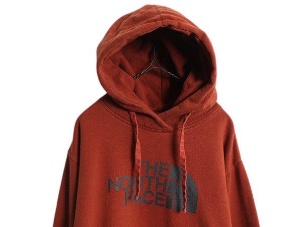 US企画 ノースフェイス プリント スウェット フード パーカー メンズ L / 古着 The North Face プルオーバー トレーナー アウトドア 裏起毛