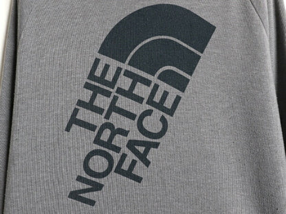 ノースフェイス プリント スウェット フード パーカー レディース XXL 古着 The North Face トレーナー プルオーバー アウトドア ツートン