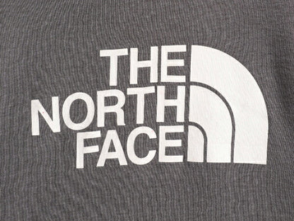 ノースフェイス プリント スウェット フード パーカー メンズ S / 古着 The North Face プルオーバー 裏起毛 トレーナー アウトドア グレー