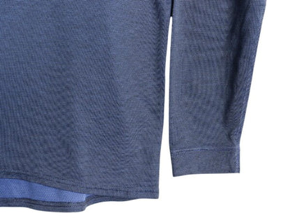 00s USA製 パタゴニア キャプリーン 長袖 Tシャツ メンズ L 00年製 オールド Patagonia クルーネック ロンT アンダーシャツ ストレッチ 青