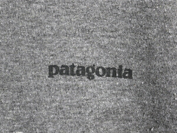 パタゴニア 両面 プリント 長袖 Tシャツ レディース S / 古着 19年製 Patagonia アウトドア ロンT ロングスリーブ ロゴT バックプリント 灰