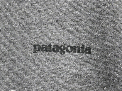 パタゴニア 両面 プリント 長袖 Tシャツ レディース S / 古着 19年製 Patagonia アウトドア ロンT ロングスリーブ ロゴT バックプリント 灰