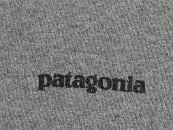 パタゴニア 両面 プリント 長袖 Tシャツ メンズ L / 古着 17年製 Patagonia アウトドア ロンT ロングスリーブ ロゴT P6 バックプリント 灰
