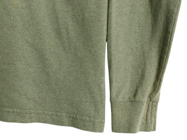 パタゴニア 両面 プリント 長袖 Tシャツ メンズ S / 古着 18年製 Patagonia アウトドア ロンT ロングスリーブ ロゴT P6 バックプリント 緑