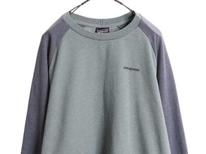パタゴニア 両面 プリント ライトウェイト スウェット メンズ XL / 18製 Patagonia 長袖 Tシャツ ロンT P-6 バックプリント ツートン 薄手