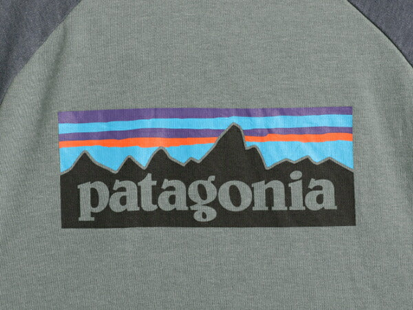 パタゴニア 両面 プリント ライトウェイト スウェット メンズ XL / 18製 Patagonia 長袖 Tシャツ ロンT P-6 バックプリント ツートン 薄手