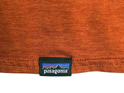 パタゴニア キャプリーン プリント 長袖 Tシャツ メンズ S / 18年製 Patagonia ロンT ワンポイント アンダーシャツ ストレッチ カットソー