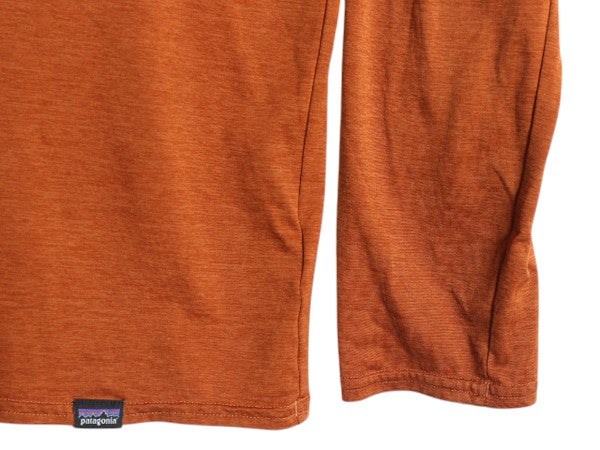 パタゴニア キャプリーン プリント 長袖 Tシャツ メンズ S / 18年製 Patagonia ロンT ワンポイント アンダーシャツ ストレッチ カットソー