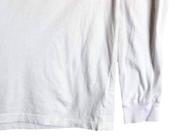 ノースフェイス 両面 プリント 長袖 Tシャツ メンズ レディース L 古着 The North Face アウトドア ロンT ボックスロゴ バックプリント 白