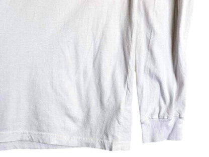 ノースフェイス 両面 プリント 長袖 Tシャツ メンズ レディース L 古着 The North Face アウトドア ロンT ボックスロゴ バックプリント 白