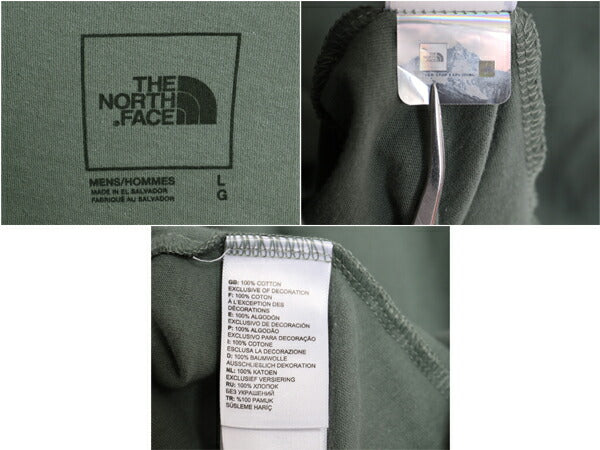ノースフェイス 両面 プリント 長袖 Tシャツ メンズ L / The North Face アウトドア ロンT ロゴT ボックスロゴ バックプリント カットソー