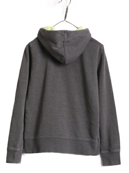 US企画 ノースフェイス プリント スウェット フード パーカー レディース S 古着 The North Face プルオーバー 裏起毛 トレーナー 2トーン