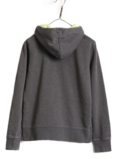 US企画 ノースフェイス プリント スウェット フード パーカー レディース S 古着 The North Face プルオーバー 裏起毛 トレーナー 2トーン