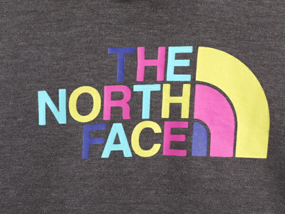 US企画 ノースフェイス プリント スウェット フード パーカー レディース S 古着 The North Face プルオーバー 裏起毛 トレーナー 2トーン