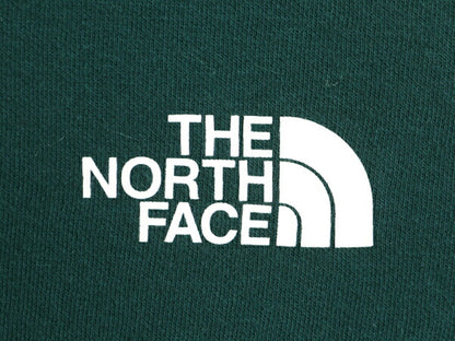 US企画 ノースフェイス 両面 プリント スウェット フード パーカー レディース М 古着 The North Face プルオーバー 裏起毛 トレーナー 緑