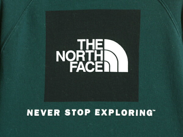US企画 ノースフェイス 両面 プリント スウェット フード パーカー レディース М 古着 The North Face プルオーバー 裏起毛 トレーナー 緑