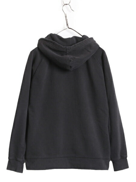 ノースフェイス プリント スウェット フード パーカー レディース M / 古着 The North Face アウトドア トレーナー 裏起毛 プルオーバー 黒