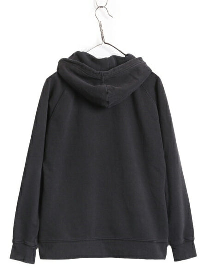 ノースフェイス プリント スウェット フード パーカー レディース M / 古着 The North Face アウトドア トレーナー 裏起毛 プルオーバー 黒