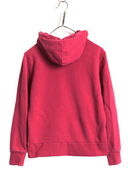 ノースフェイス プリント スウェット フード パーカー レディース M 古着 The North Face アウトドア トレーナー 裏起毛 プルオーバー 厚手