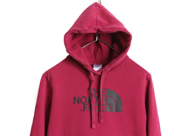 ノースフェイス プリント スウェット フード パーカー レディース M 古着 The North Face アウトドア トレーナー 裏起毛 プルオーバー 厚手