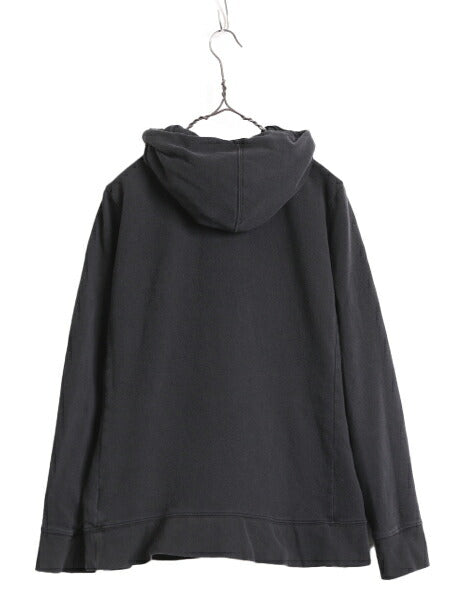 US企画 ノースフェイス プリント スウェット フード パーカー レディース XL 古着 The North Face アウトドア トレーナー 裏起毛 ブラック