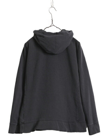 US企画 ノースフェイス プリント スウェット フード パーカー レディース XL 古着 The North Face アウトドア トレーナー 裏起毛 ブラック