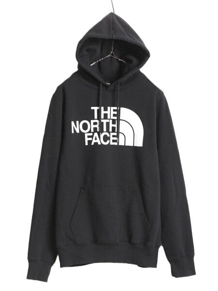 ノースフェイス プリント スウェット フード パーカー メンズ М / The North Face プルオーバー 裏起毛 トレーナー アウトドア ブラック