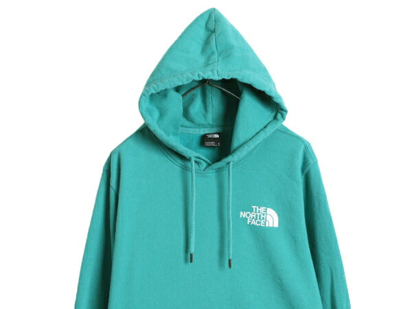 US企画 ノースフェイス 両面 プリント スウェット フード パーカー メンズ М The North Face 裏起毛 トレーナー アウトドア プルオーバー