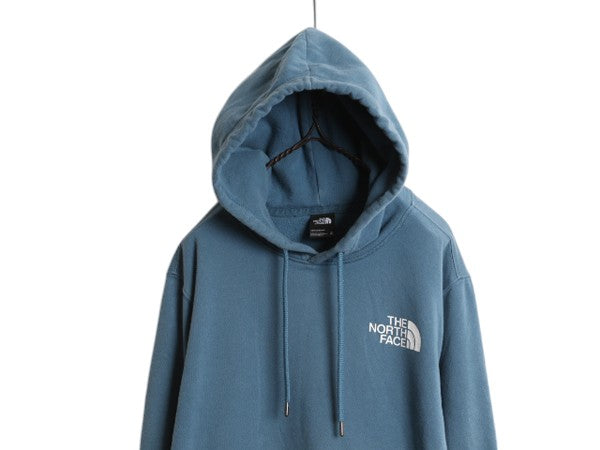 US企画 ノースフェイス 両面 プリント スウェット フード パーカー メンズ М The North Face プルオーバー トレーナー アウトドア 裏起毛