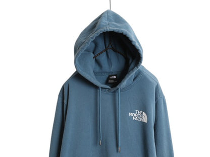 US企画 ノースフェイス 両面 プリント スウェット フード パーカー メンズ М The North Face プルオーバー トレーナー アウトドア 裏起毛