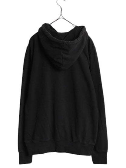 ノースフェイス プリント スウェット フード パーカー メンズ М 黒 The North Face アウトドア トレーナー プルオーバー 裏起毛 ブラック