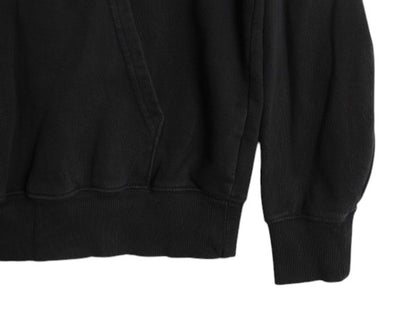 ノースフェイス プリント スウェット フード パーカー メンズ М 黒 The North Face アウトドア トレーナー プルオーバー 裏起毛 ブラック