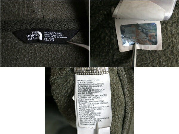 ノースフェイス プリント スウェット フード パーカー メンズ XL / 古着 The North Face プルオーバー 裏起毛 トレーナー アウトドア 薄手