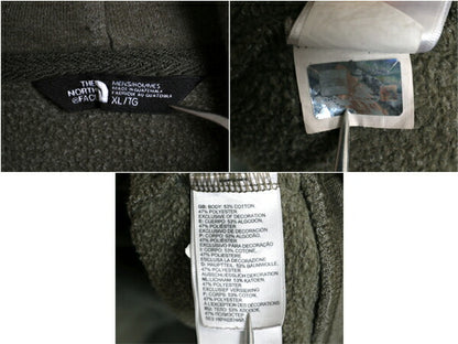 ノースフェイス プリント スウェット フード パーカー メンズ XL / 古着 The North Face プルオーバー 裏起毛 トレーナー アウトドア 薄手