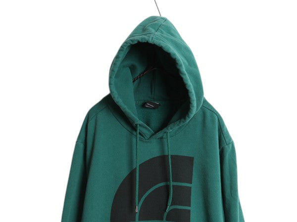 ノースフェイス プリント スウェット フード パーカー メンズ XL / The North Face プルオーバー 裏起毛 トレーナー アウトドア グリーン